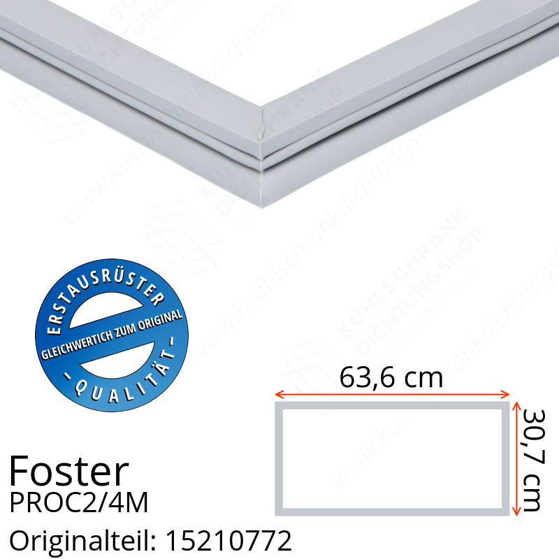 Foster PROC2/4M Schubladedichtung 30,7 x 63,6 cm