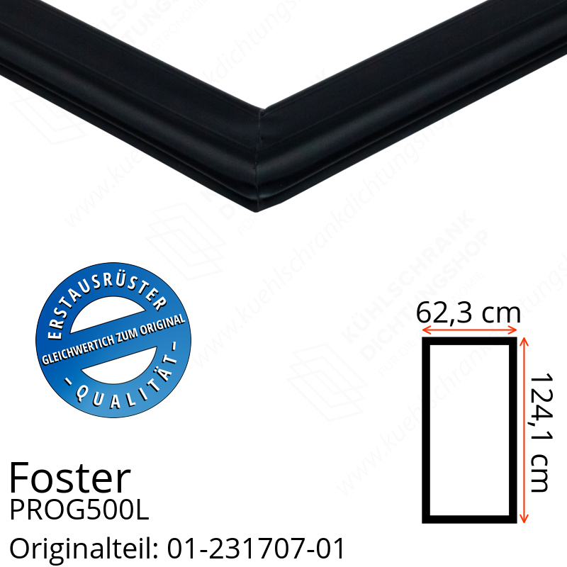 Foster PROG500L Türdichtung 124,1 x 62,3 cm