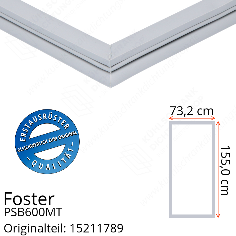 Foster PSB600MT Türdichtung 155,0 x 73,2 cm