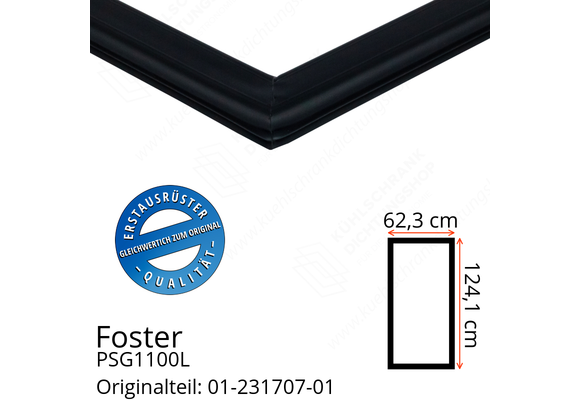 Foster PSG1100L Türdichtung 124,1 x 62,3 cm