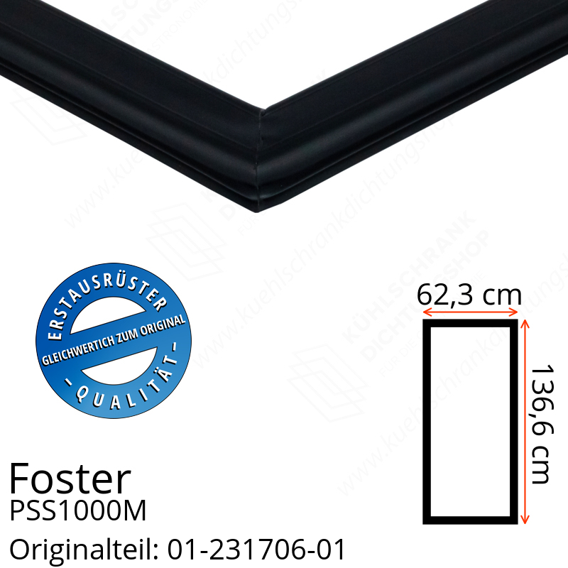Foster PSS1000M Türdichtung 136,6 x 62,3 cm