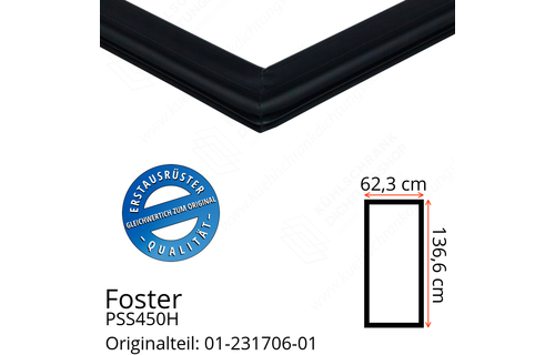 Foster PSS450H Türdichtung 136,6 x 62,3 cm