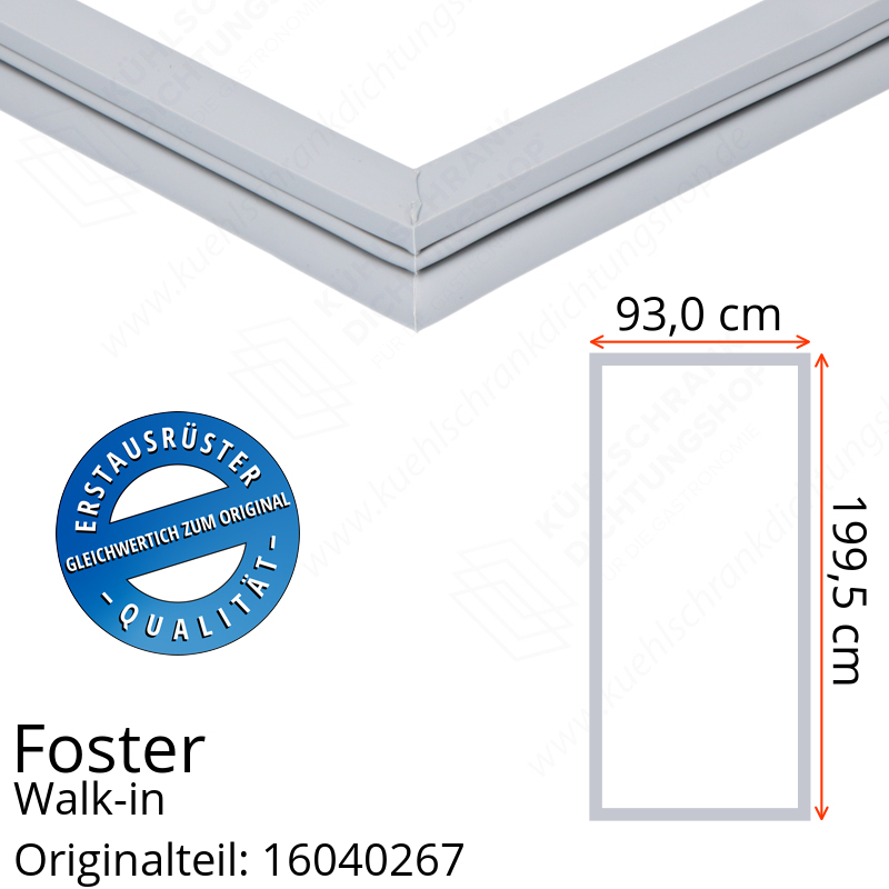 Foster Walk-in Türdichtung 199,5 x 93,0 cm