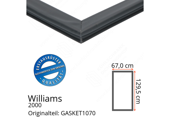 Williams 2000 Türdichtung 129,5 x 67,0 cm