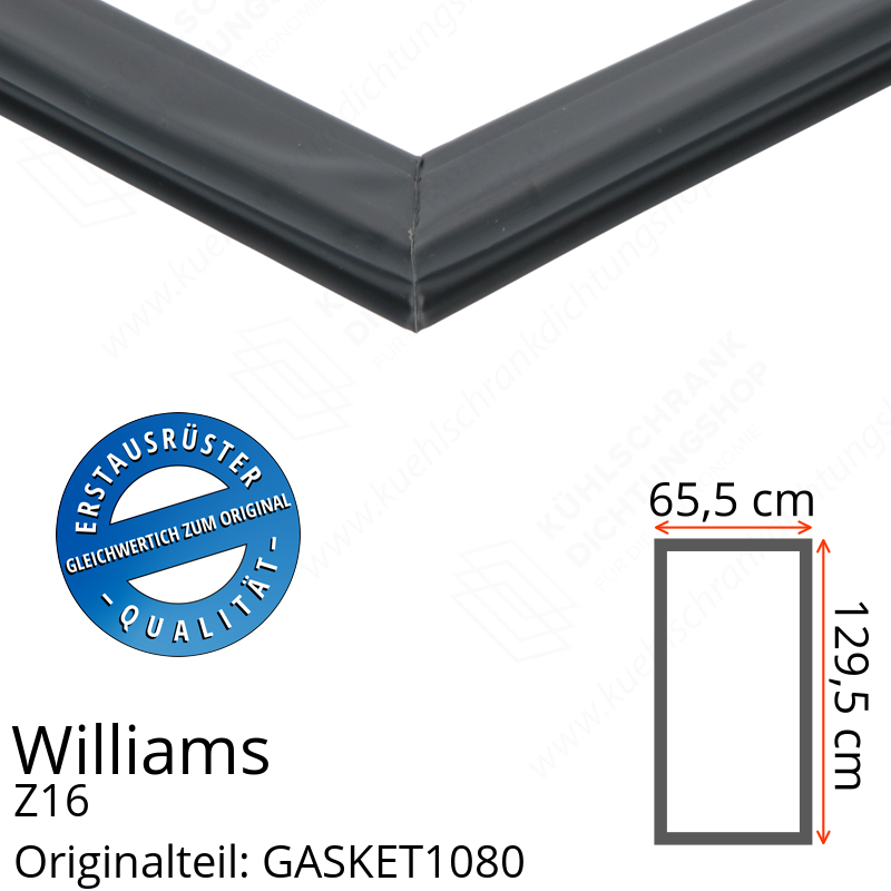 Williams Z16 Türdichtung 129,5 x 65,5 cm