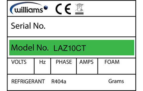 Williams LAZ10CT Türdichtung 50,5 x 41,5 cm