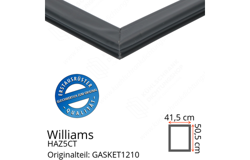 Williams HAZ5CT Türdichtung 50,5 x 41,5 cm
