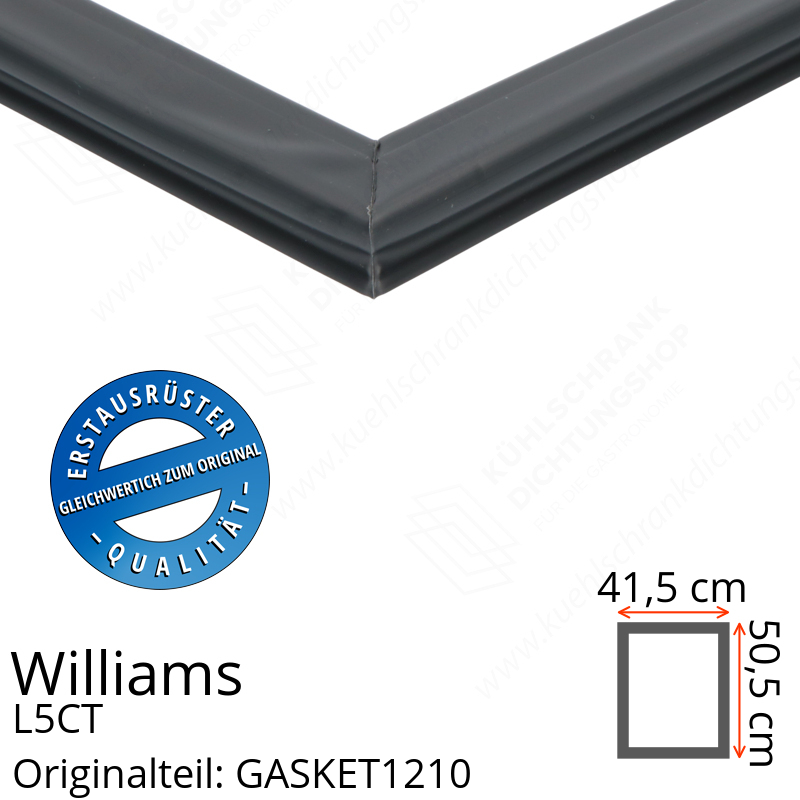 Williams L5CT Türdichtung 50,5 x 41,5 cm