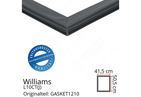 Williams L10CT(J) Türdichtung 50,5 x 41,5 cm