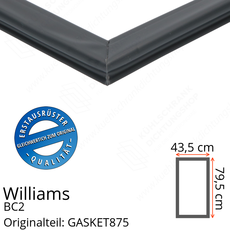 Williams BC2 Türdichtung 79,5 x 43,5 cm