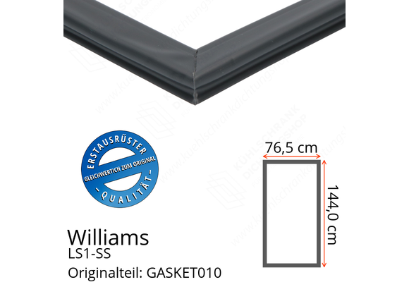 Williams LS1-SS Türdichtung 144,0 x 76,5 cm