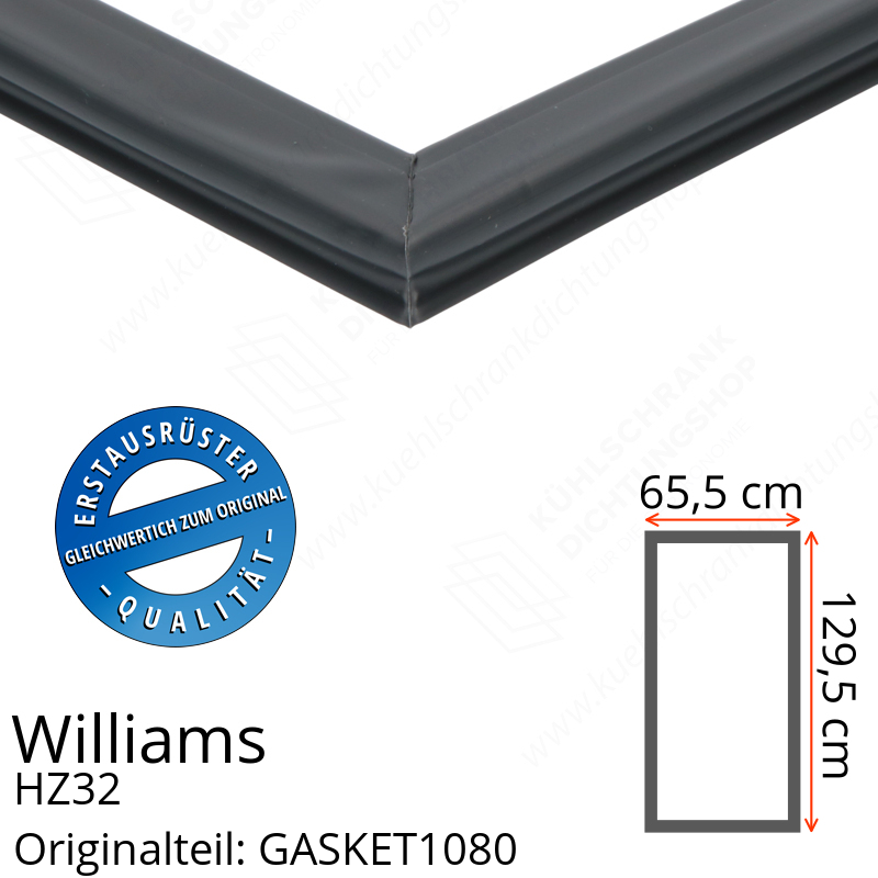 Williams HZ32 Türdichtung 129,5 x 65,5 cm