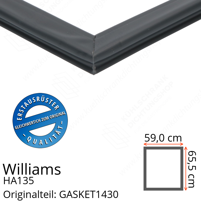 Williams HA135 Türdichtung 65,5 x 59,0 cm
