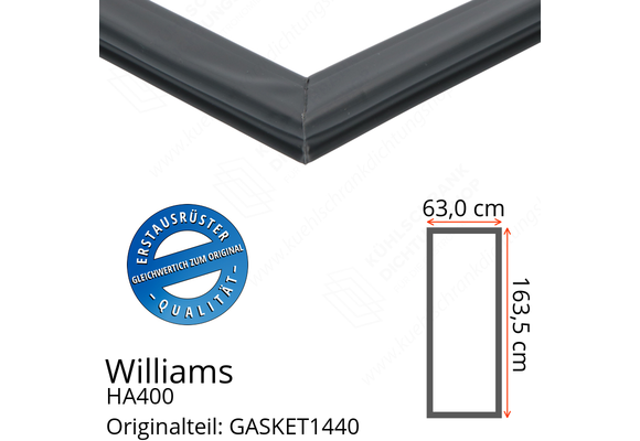 Williams HA400 Türdichtung 163,5 x 63,0 cm