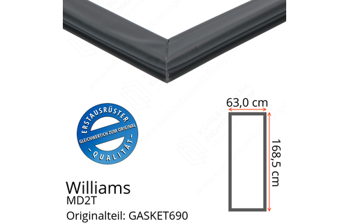 Williams MD2T Türdichtung 168,5 x 63,0 cm
