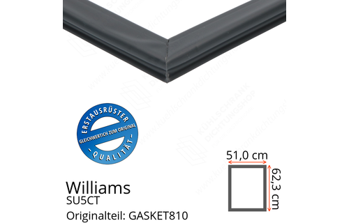 Williams SU5CT Türdichtung 62,3 x 51,0 cm