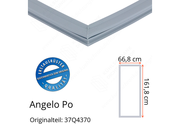 Angelo Po Türdichtung 161,8 x 66,8 cm Ersatzteil: 37Q4370 für verschiedene Modelle