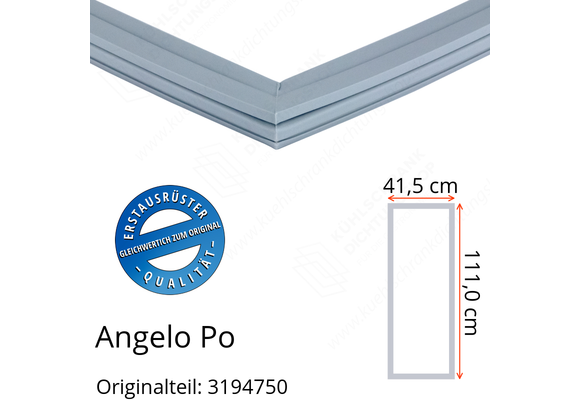 Angelo Po Türdichtung 111,0 x 41,5 cm Ersatzteil: 3194750 für verschiedene Modelle