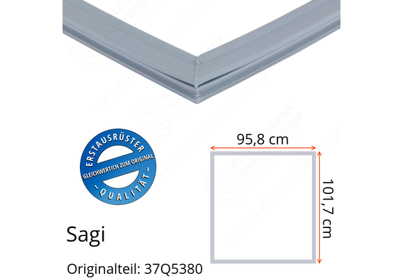 Sagi Türdichtung 101,7 x 95,8 cm Ersatzteil: 37Q5380 für verschiedene Modelle