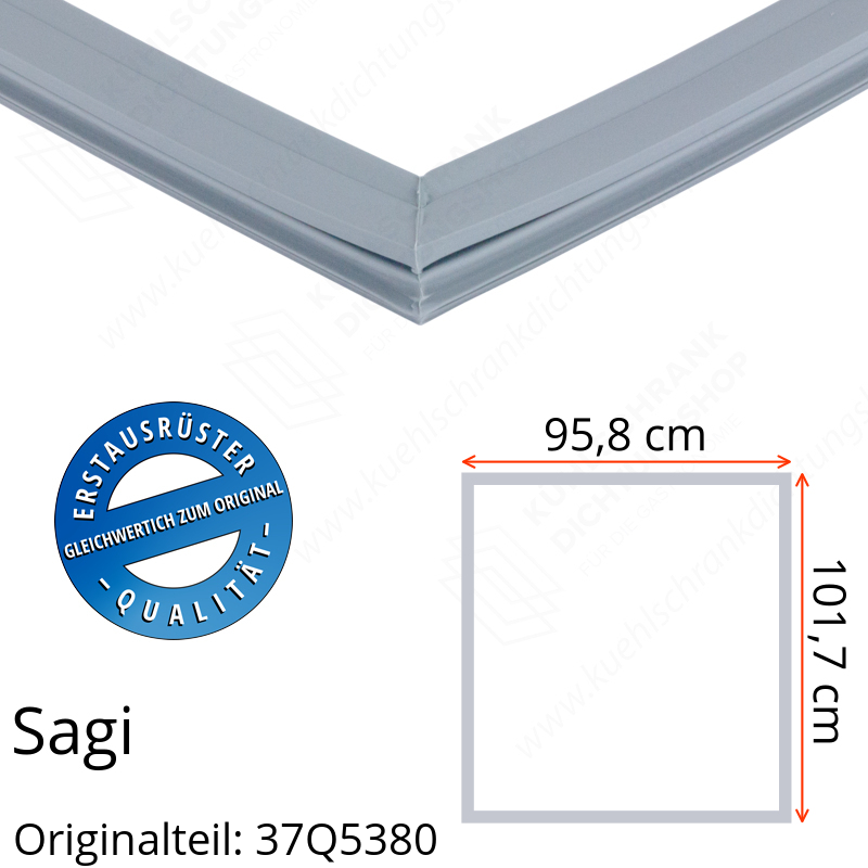 Sagi Türdichtung 101,7 x 95,8 cm Ersatzteil: 37Q5380 für verschiedene Modelle