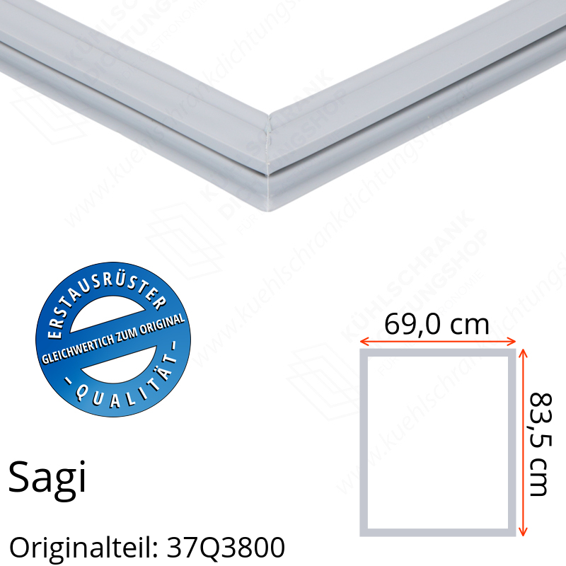 Sagi Türdichtung 83,5 x 69,0 cm Ersatzteil: 37Q3800 für verschiedene Modelle