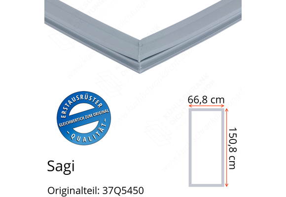 Sagi Türdichtung 150,8 x 66,8 cm Ersatzteil: 37Q5450 für verschiedene Modelle