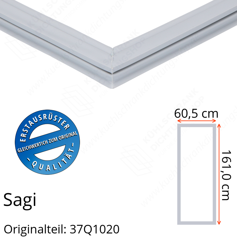 Sagi Türdichtung 161,0 x 60,5 cm Ersatzteil: 37Q1020 für verschiedene Modelle