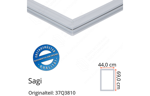 Sagi Türdichtung 69,0 x 44,0 cm Ersatzteil: 37Q3810 für verschiedene Modelle