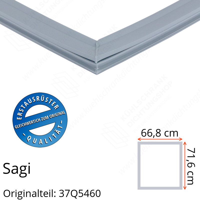 Sagi Türdichtung 71,6 x 66,8 cm Ersatzteil: 37Q5460 für verschiedene Modelle