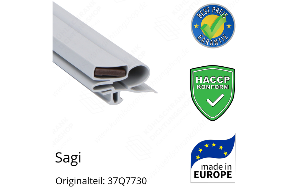 Sagi Schubladendichtung 15,0 x 38,6 cm Ersatzteil: 37Q7730 für verschiedene Modelle