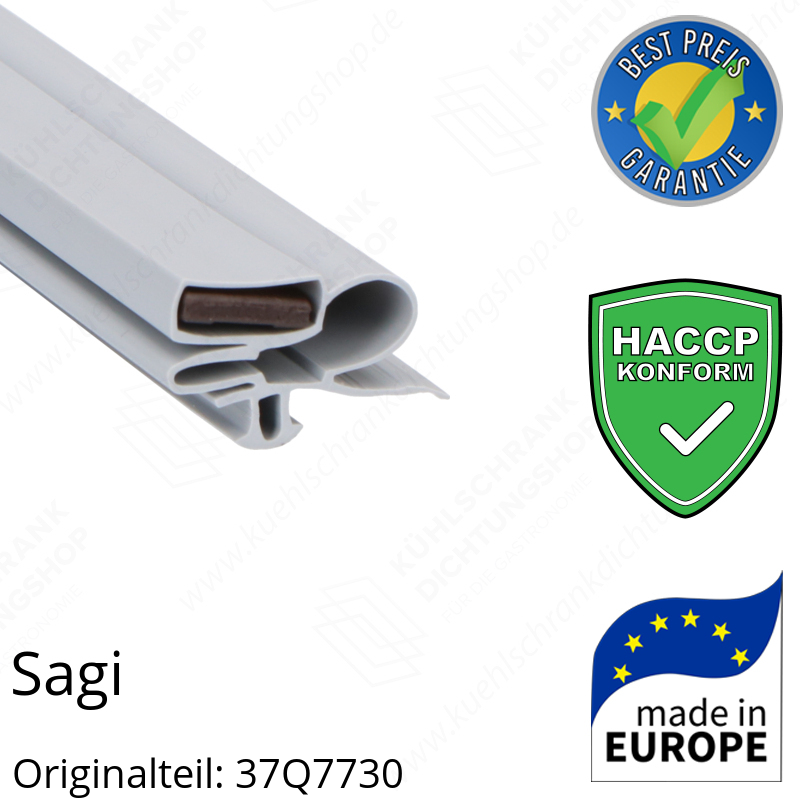 Sagi Schubladendichtung 15,0 x 38,6 cm Ersatzteil: 37Q7730 für verschiedene Modelle