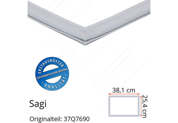 Sagi Schubladendichtung 25,4 x 38,1 cm Ersatzteil: 37Q7690 für verschiedene Modelle