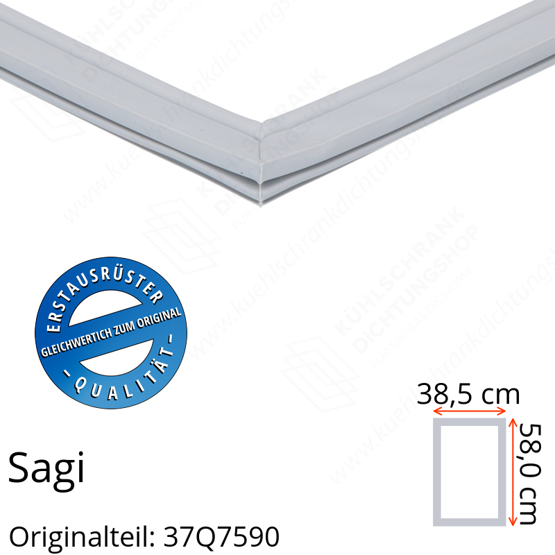 Sagi Türdichtung 58,0 x 38,5 cm Ersatzteil: 37Q7590 für verschiedene Modelle