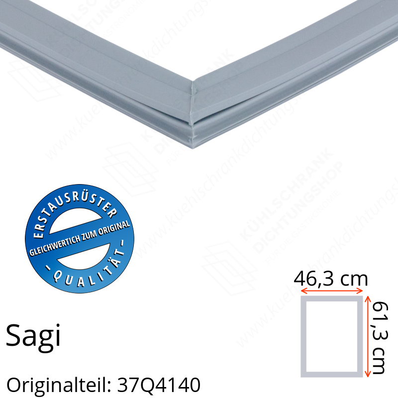 Sagi Türdichtung 61,3 x 46,3 cm Ersatzteil: 37Q4140 für verschiedene Modelle