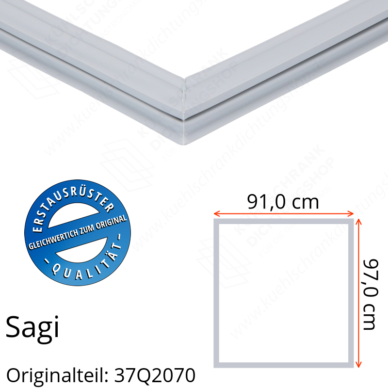 Sagi Türdichtung 97,0 x 91,0 cm Ersatzteil: 37Q2070 für verschiedene Modelle