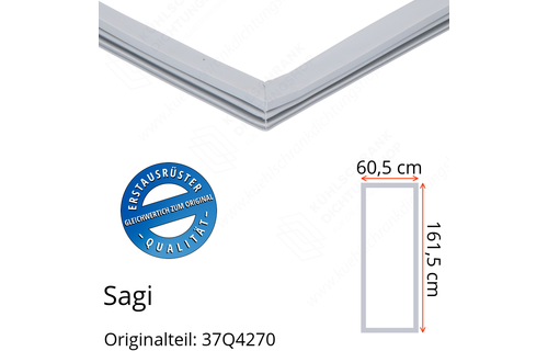 Sagi Türdichtung 161,5 x 60,5 cm Ersatzteil: 37Q4270 für verschiedene Modelle