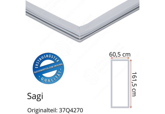 Sagi Türdichtung 161,5 x 60,5 cm Ersatzteil: 37Q4270 für verschiedene Modelle