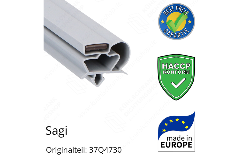 Sagi Schubladendichtung 15,1 x 38,6 cm Ersatzteil: 37Q4730 für verschiedene Modelle