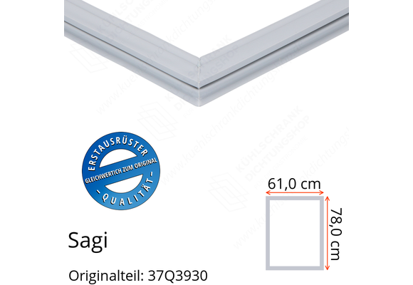 Sagi Türdichtung 78,0 x 61,0 cm Ersatzteil: 37Q3930 für verschiedene Modelle