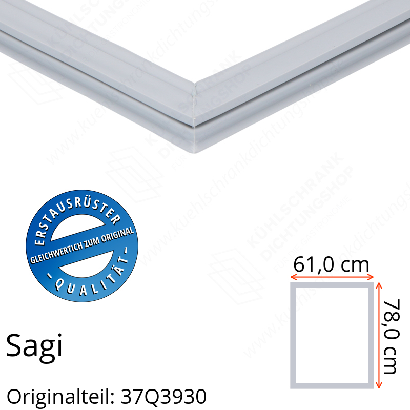 Sagi Türdichtung 78,0 x 61,0 cm Ersatzteil: 37Q3930 für verschiedene Modelle