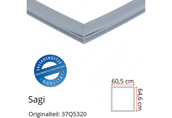 Sagi Türdichtung 64,6 x 60,5 cm Ersatzteil: 37Q5320 für verschiedene Modelle