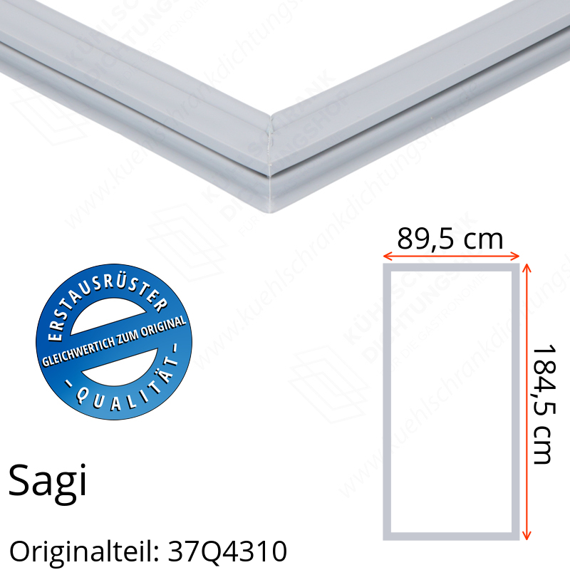 Sagi Türdichtung 184,5 x 89,5 cm Ersatzteil: 37Q4310 für verschiedene Modelle