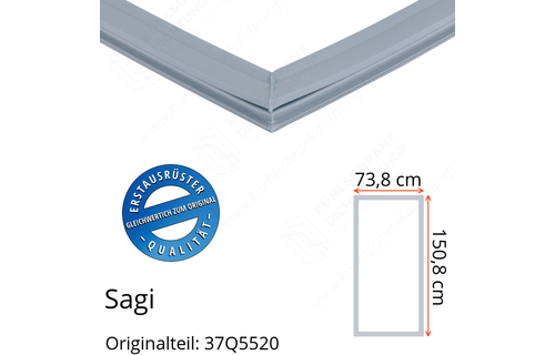 Sagi Türdichtung 150,8 x 73,8 cm Ersatzteil: 37Q5520 für verschiedene Modelle