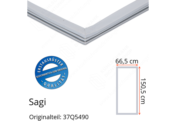 Sagi Türdichtung 150,5 x 66,5 cm Ersatzteil: 37Q5490 für verschiedene Modelle