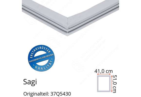 Sagi Türdichtung 51,0 x 41,0 cm Ersatzteil: 37Q5430 für verschiedene Modelle