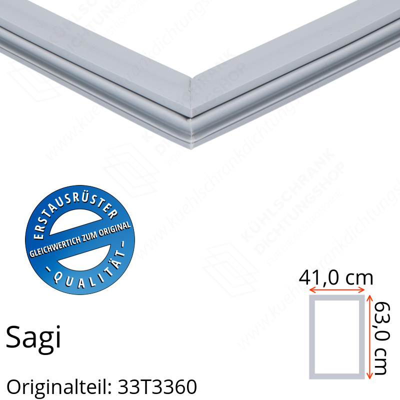 Sagi Türdichtung 63,0 x 41,0 cm Ersatzteil: 33T3360 für verschiedene Modelle