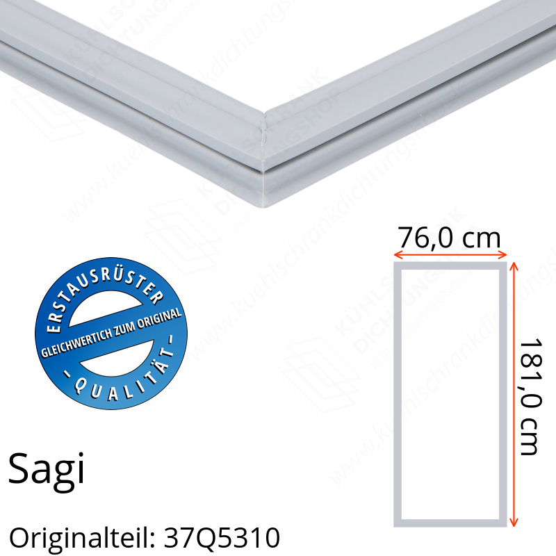 Sagi Türdichtung 181,0 x 76,0 cm Ersatzteil: 37Q5310 für verschiedene Modelle