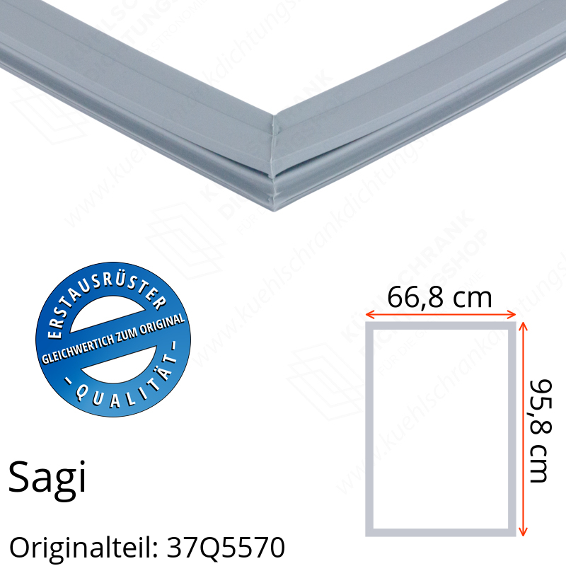 Sagi Türdichtung 95,8 x 66,8 cm Ersatzteil: 37Q5570 für verschiedene Modelle