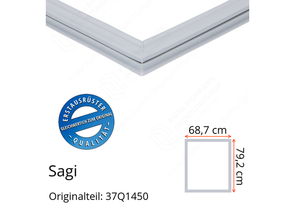 Sagi Türdichtung 79,2 x 68,7 cm Ersatzteil: 37Q1450 für verschiedene Modelle