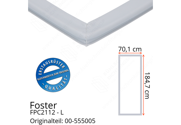 Foster FPC2112 - L Türdichtung 184,7 x 70,1 cm